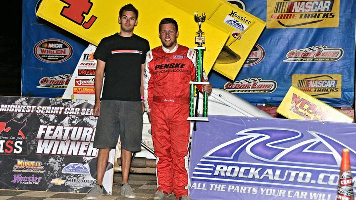 Lee Grosz Doubles Up At Cedar Lake Speedway