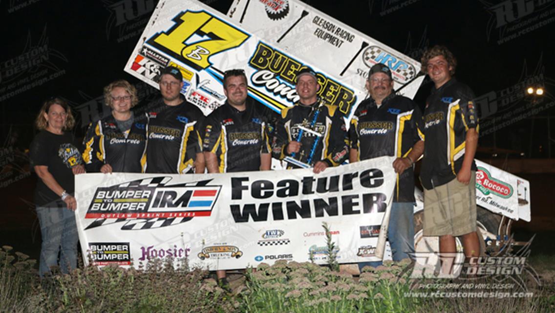 PODIUM DÉJÀ VU’ – BALOG OUTRUNS THIEL AND REINKE TO GRAB 10TH BUMPER TO BUMPER IRA CHECKER OF SEASON AT THE SHEBOYGAN COUNTY FAIR EVENT!