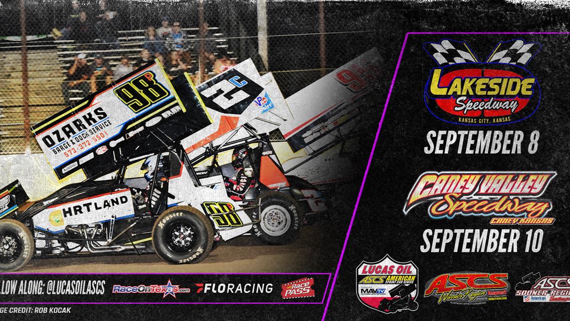 Lakeside And Caney Valley Speedway Next For Lucas Oil American Sprint Car Series