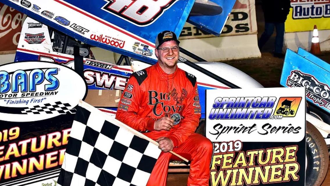 Danny Dietrich Captures 410 Sprint Car Opener At BAPS Motor Speedway