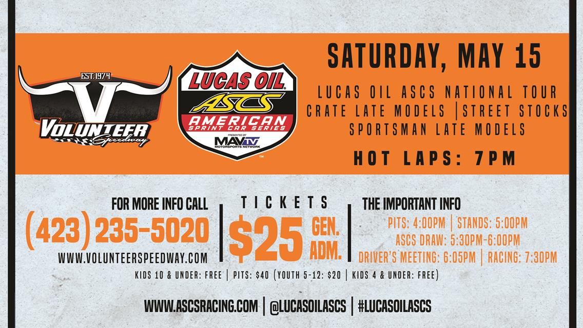 Volunteer Speedway Debut On Deck For Lucas Oil American Sprint Car Series