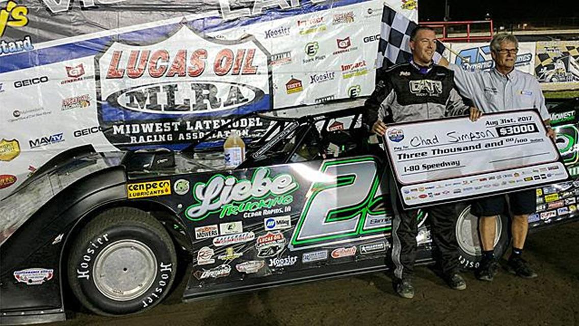 Simpson headlines MLRA at I-80 Speedway