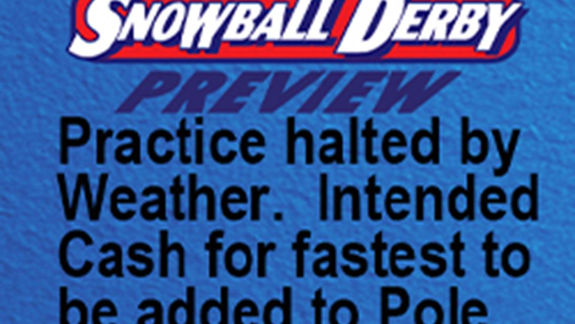 Practice halted by Rain