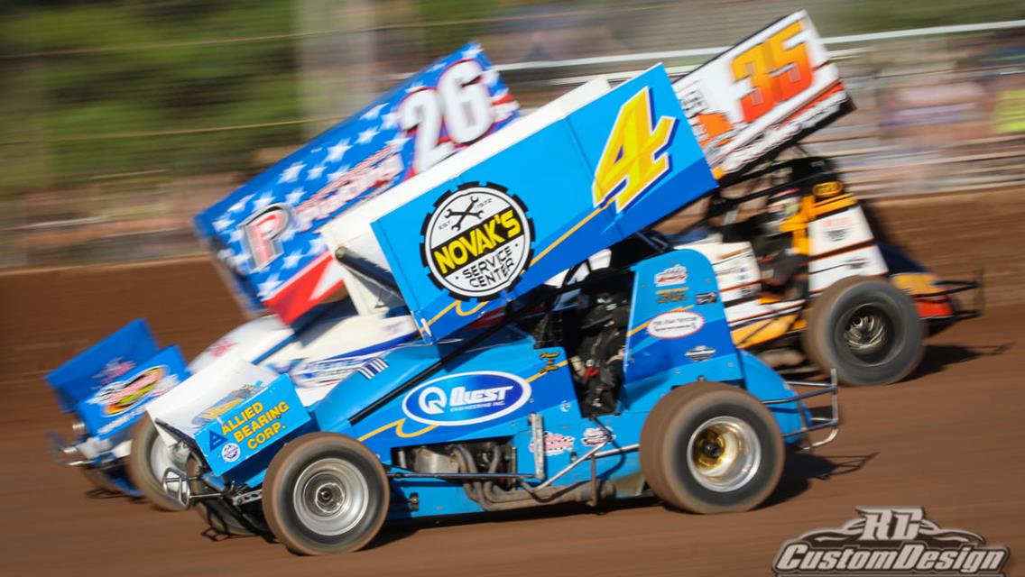 Alex Pokorski endures 360 Sprint Car roller-coaster ride at Plymouth Dirt Track