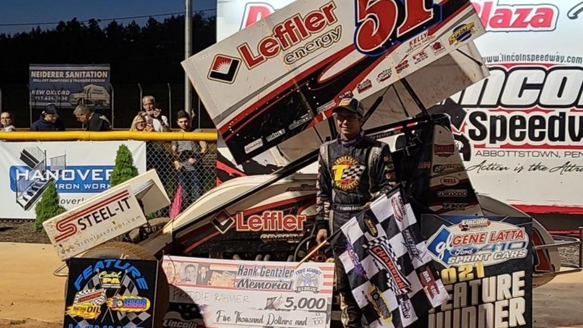 FREDDIE RAHMER SCORES $ 5,000 HANK GENTLZER MEMORIAL VICTORY