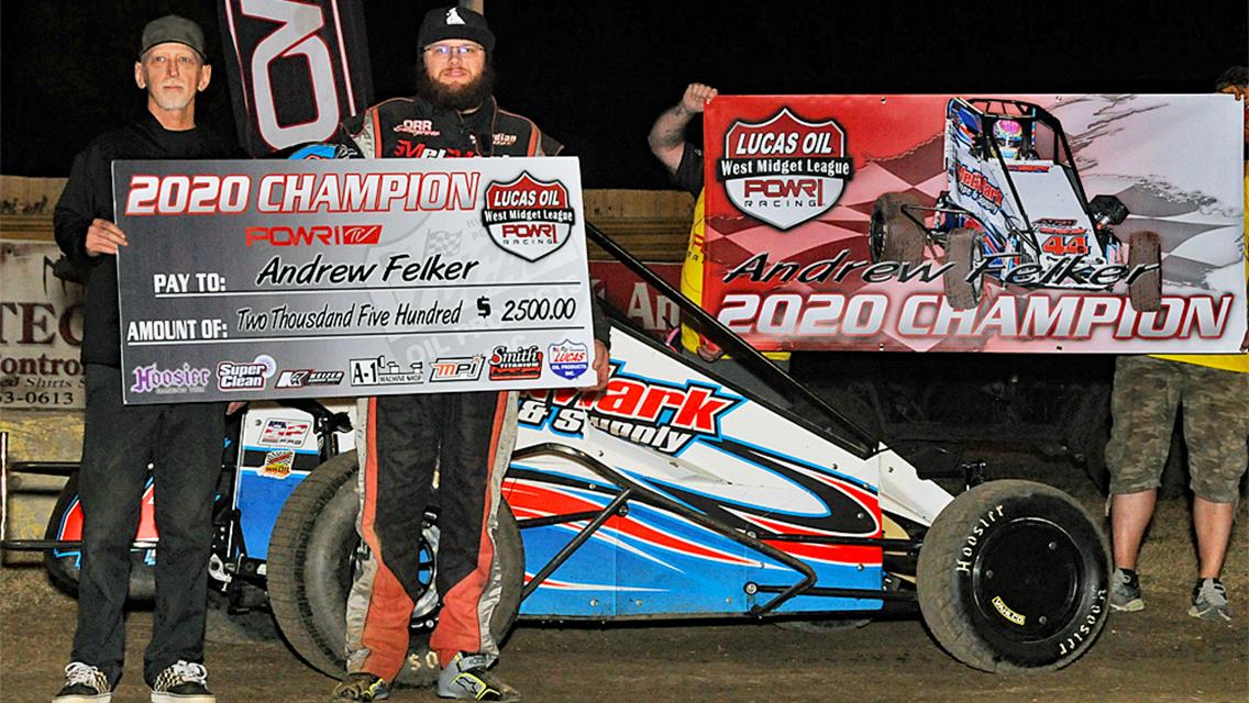 Felker Crowned 2020 POWRi West Championship