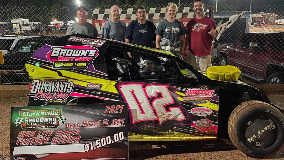 Logan Brown wins at Clarksville Speedway