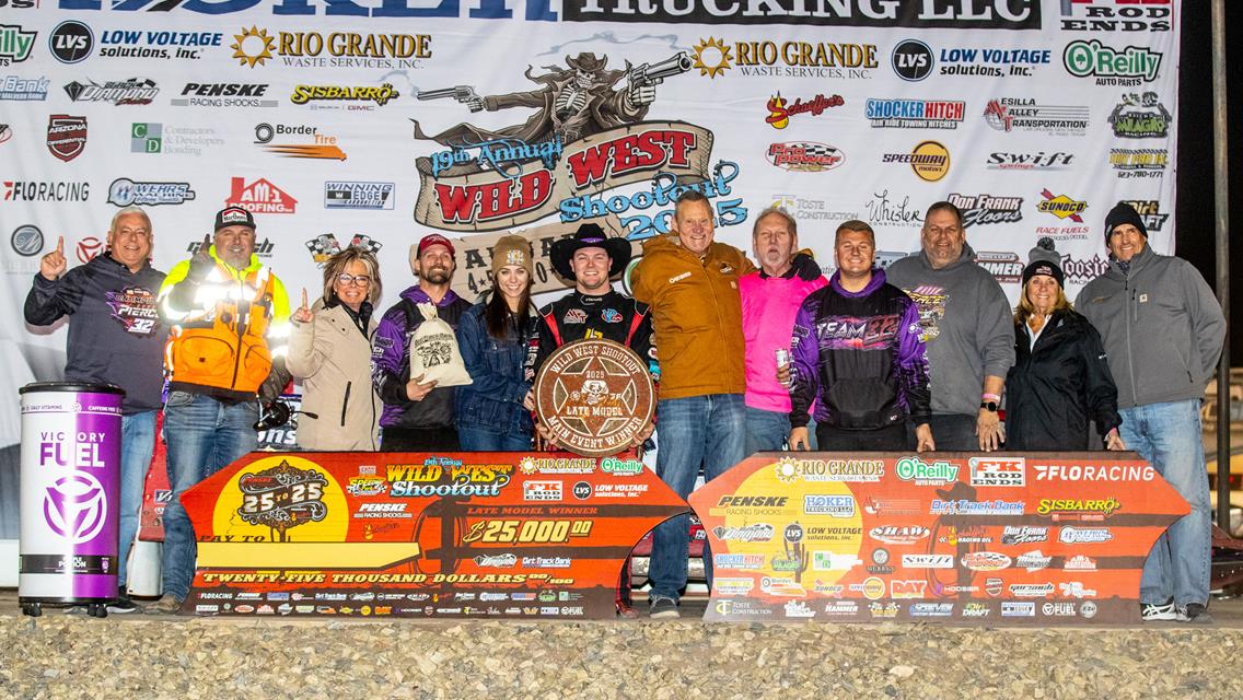 Bobby Pierce won the Dirt Track Bank Super Late Model feature on Saturday, Jan. 4.