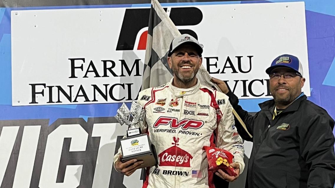 Brian Brown Wins his 66th on Wild Night at Knoxville!