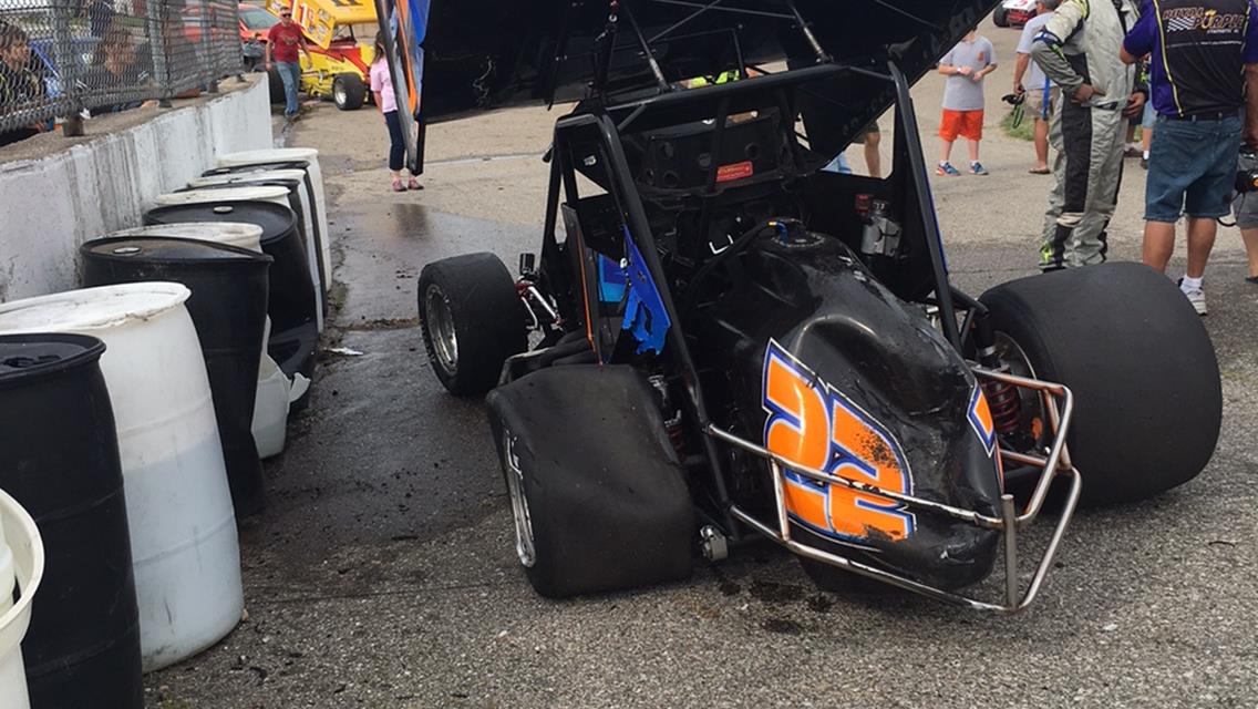 Crash ends race weeked early