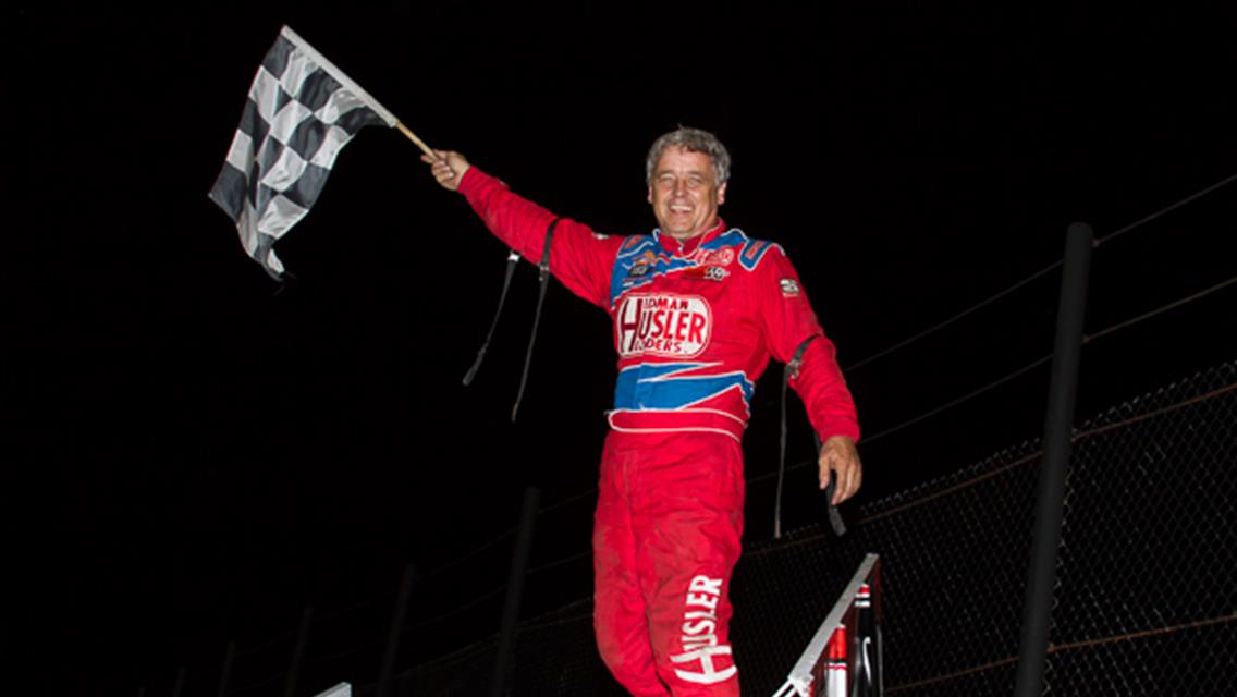 Swindell Hustles the Highbanks for Lucas Oil ASCS Score.