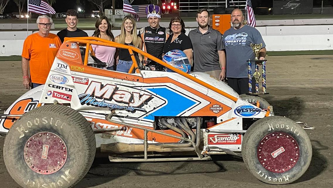 Chase Johnson Sweeps Night at Keller Auto Speedway to Earn Non-Wing Sprint Car Win