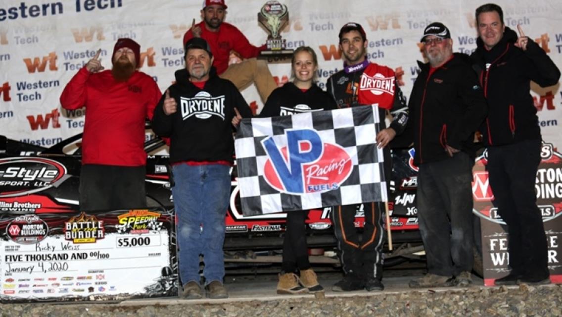 Vado Speedway Park (Vado, NM) - World of Outlaws Morton Buildings Late Model Series - Battle at the Border - January 3rd-5th, 2020. (Terry Page photo)