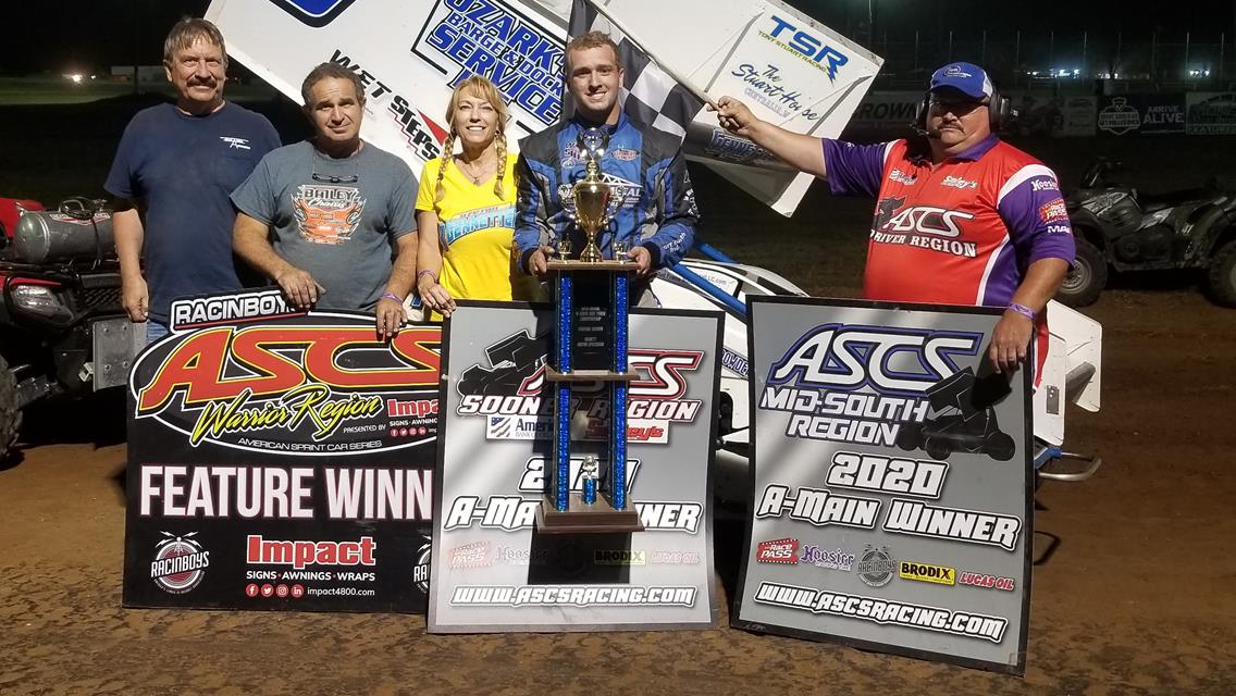 Gennetten Defends ASCS Warrior Turf At Monett Motor Speedway