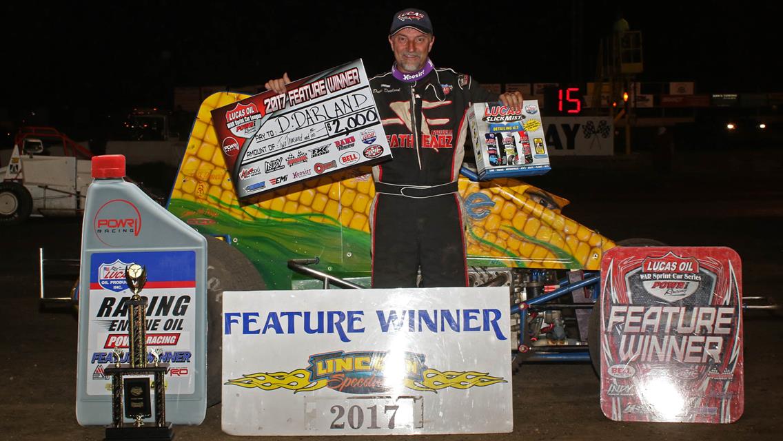 DARLAND DEBUTS WITH POWRI LUCAS OIL WAR SPRINTS - BAGS $2,000