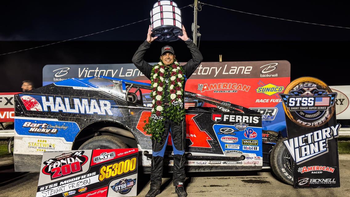 FRIESEN BECOMES A THREE TIME FONDA 200 WINNER