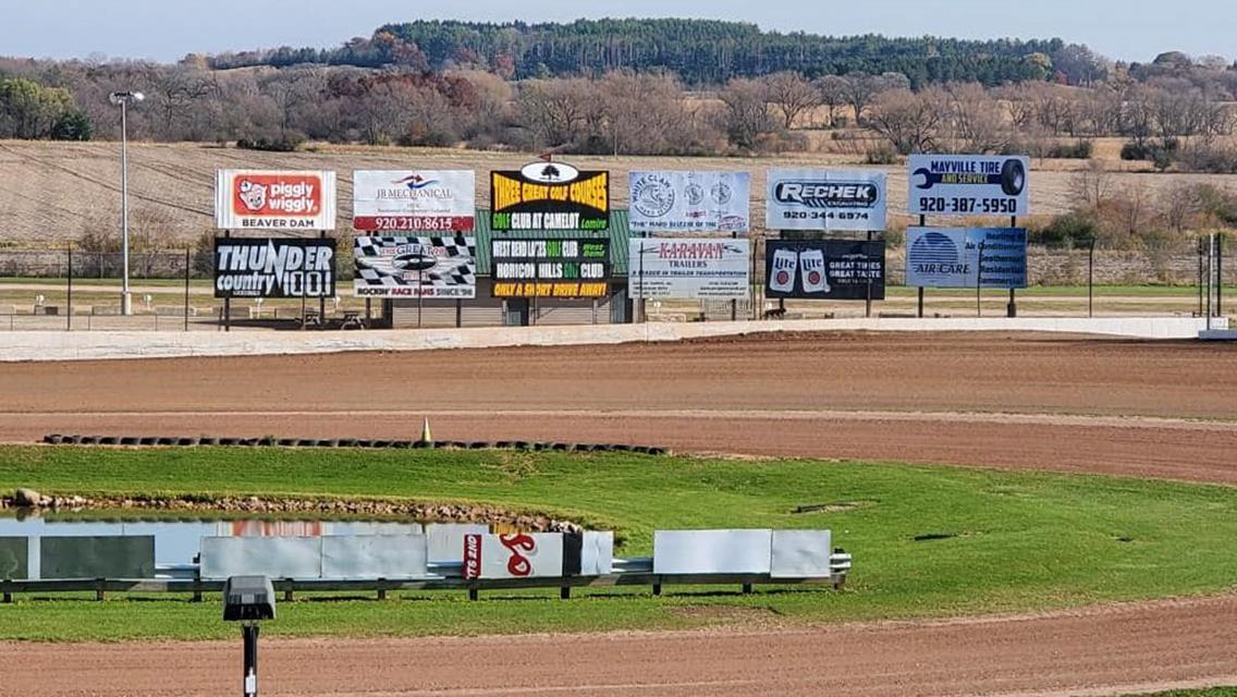 Back Stretch Billboard and Infield Signs