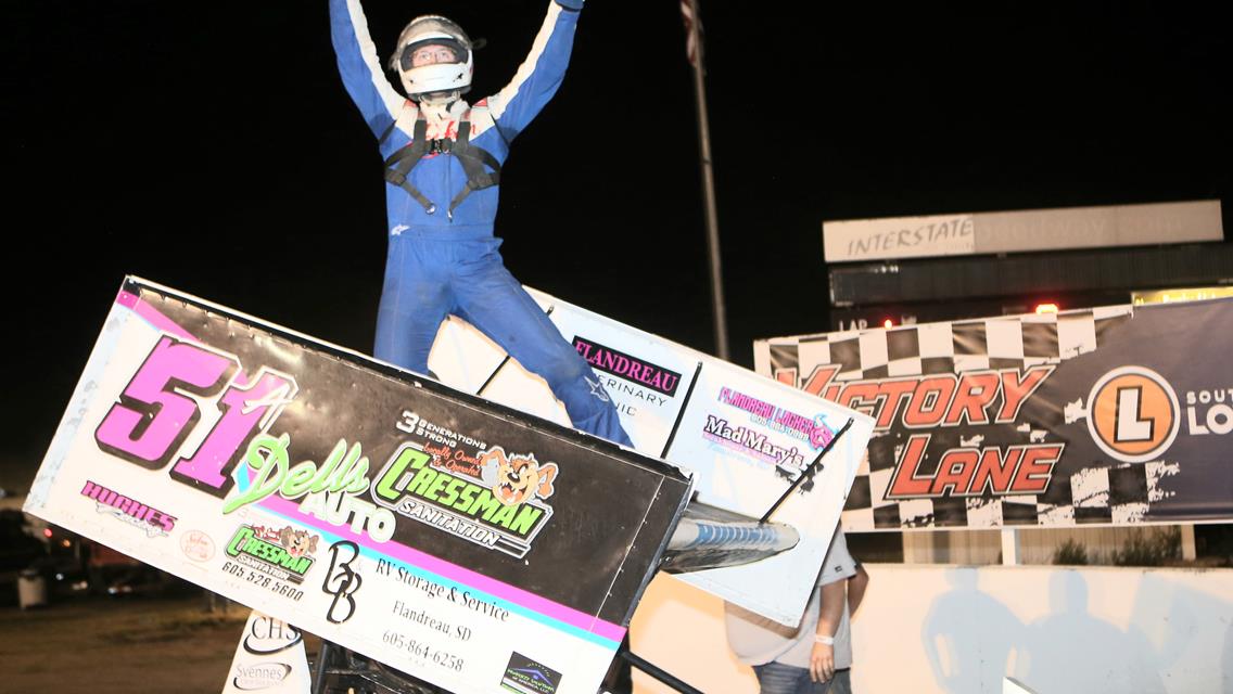 Spielman, Amdahl take I-90 Speedway sprint car wins