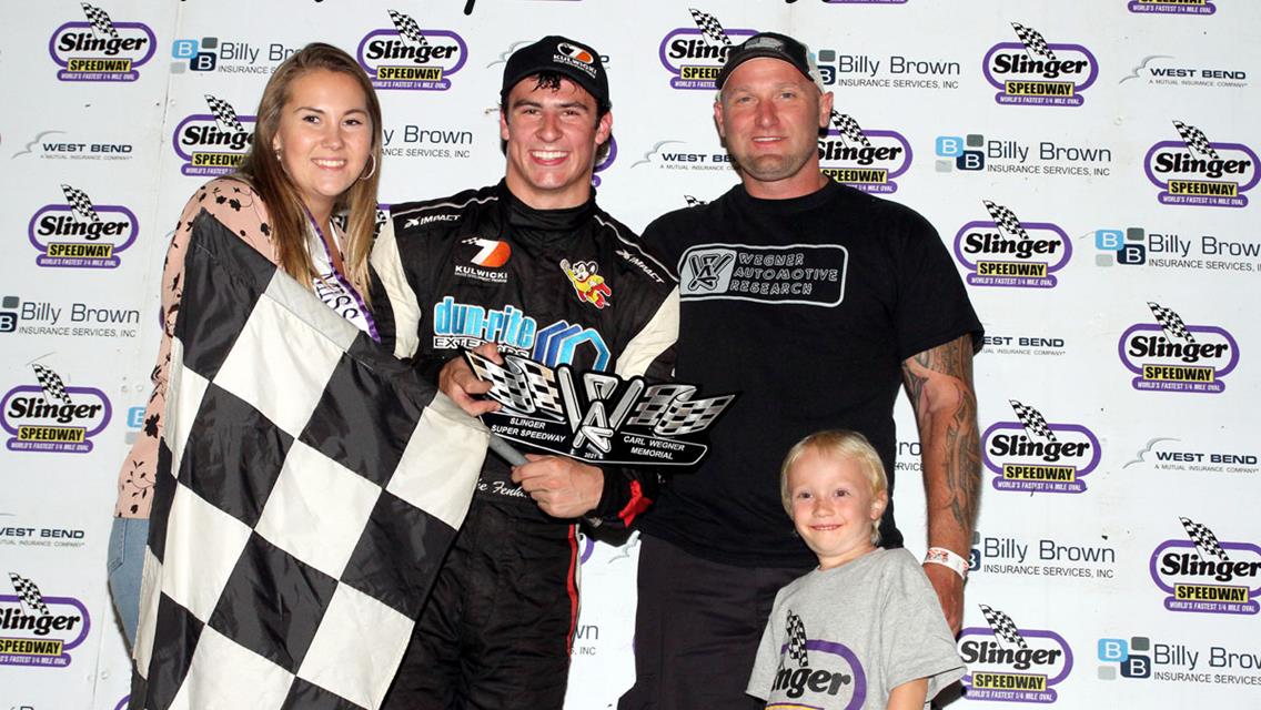 Fenhaus the Champion Leader after Carl Wegner Memorial Win at Slinger