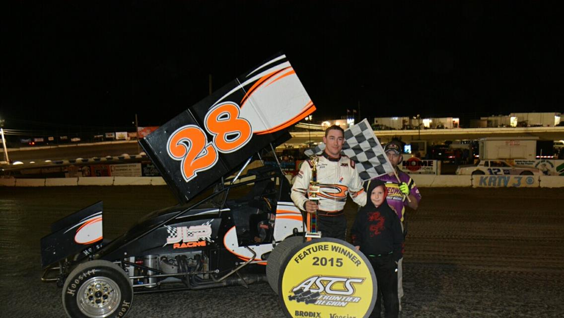Joe Perry Breaks into ASCS Frontier Victory Lane