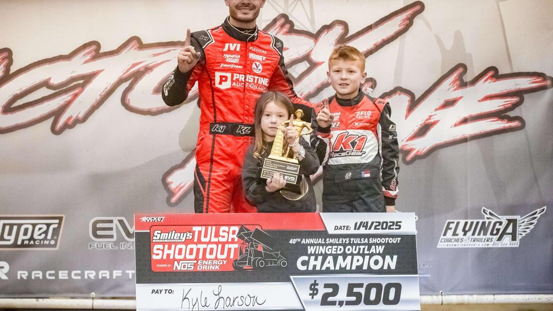 Kyle Larson Strikes Gold With WFO Outlaw Feature Win At The Tulsa Shootout
