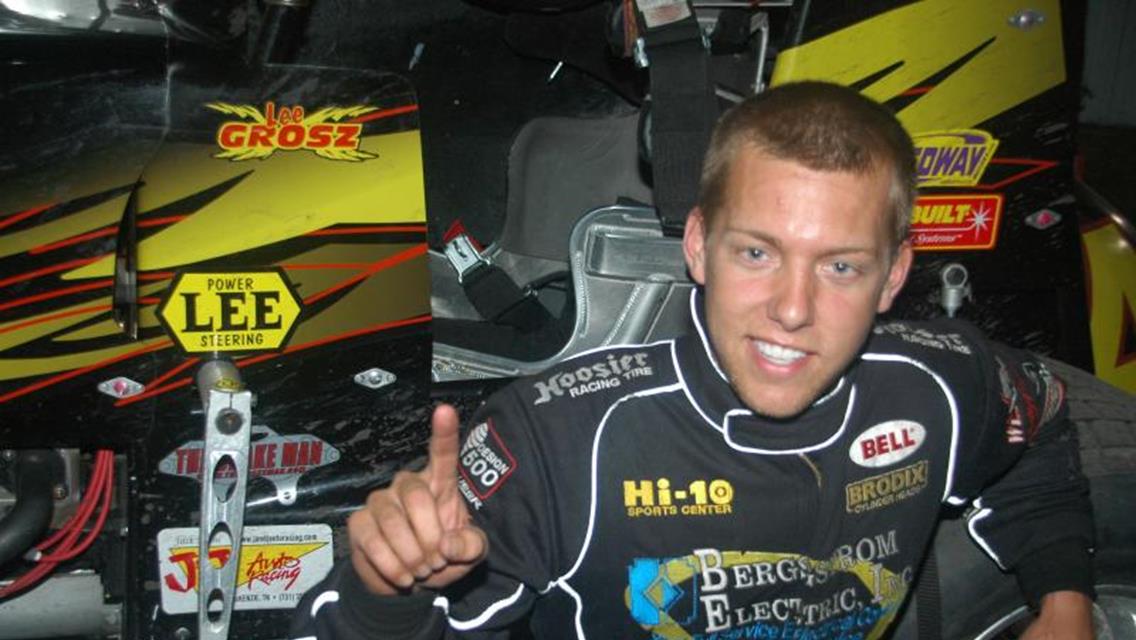 Grosz wins first qualifying main of 21st Annual 360 Knoxville Nationals!