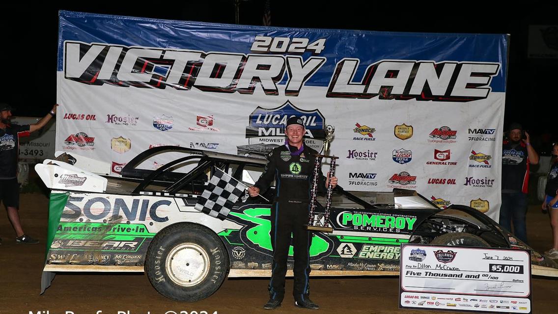 Callaway Raceway (Fulton, MO) – Lucas Oil Midwest Late Model Racing Association – June 7th, 2024. (Mike Ruefer Photo)
