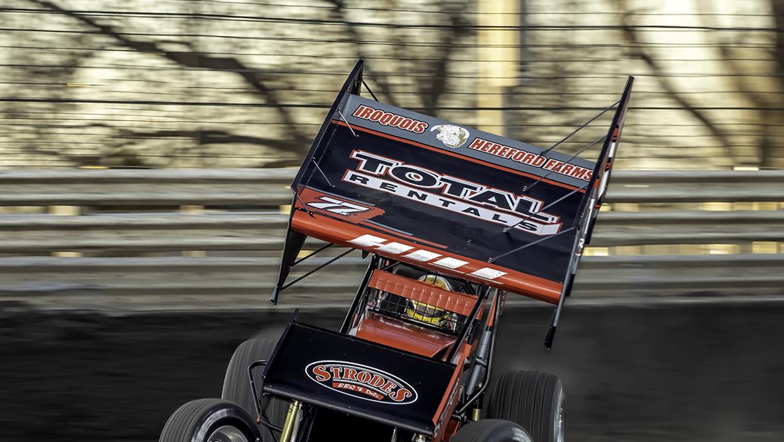 Hill Posts Knoxville Raceway Heat Race Win in 360 Nationals Tune-Up