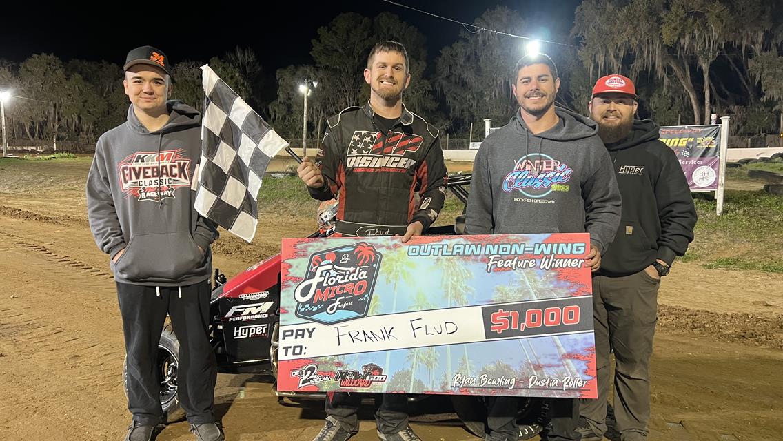 Flud, Newell, Sweatman and Ballard Score Second Night of Florida Micro FunFest at Marion County Speedway!