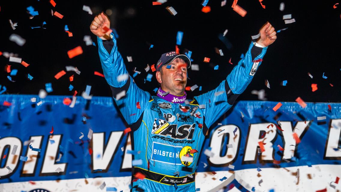 Tim McCreadie Takes Lucas Oil Late Model Dirt Series Victory at Raceway 7