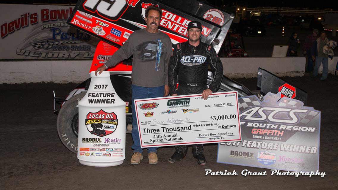Hafertepe Dominates Lucas Oil ASCS Devil’s Bowl Spring Nationals Opener