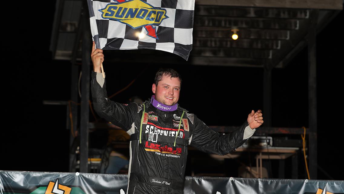 Hudson O&#39;Neal wins Hoker Trucking 50 at Davenport