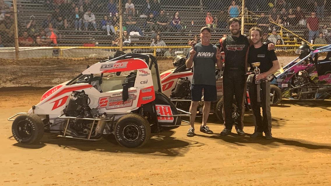 Karter Battarbee and Dalten Maust Best NOW600 Ark-La-Tex Region at 105 Speedway