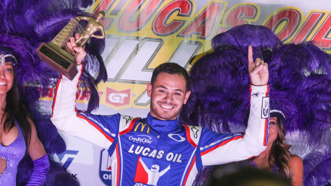 Kyle Larson Wins The 34th annual Lucas Oil Chili Bowl Nationals presented by General Tire