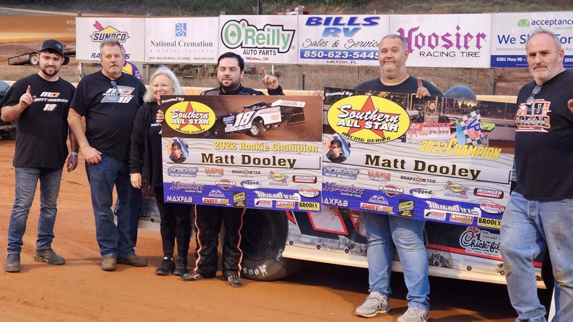 Matt collecting his Southern All Star Series championship at Southern Raceway on November 26th.