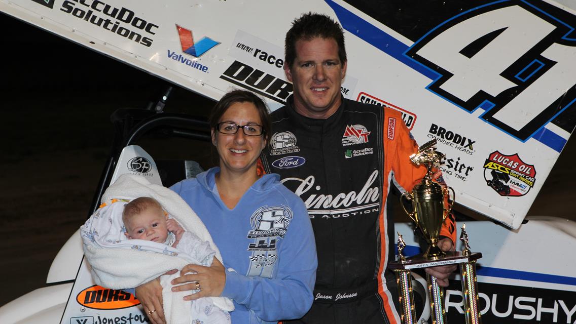 Jason Johnson runs to Lucas Oil ASCS score at Billings