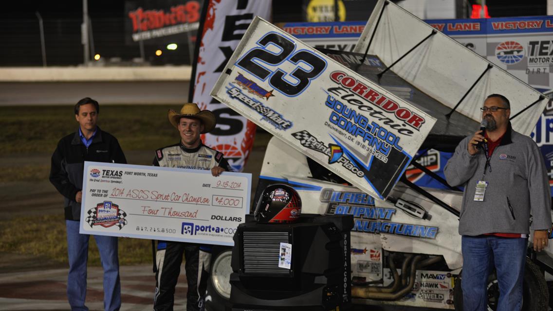 Bergman Rallies to Score Port-A-Cool U.S. Dirt Track Championship Victory
