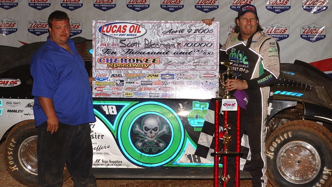 Scott Bloomquist Banks Lucas Oil Late Model Dirt Series Event at Cherokee Speedway