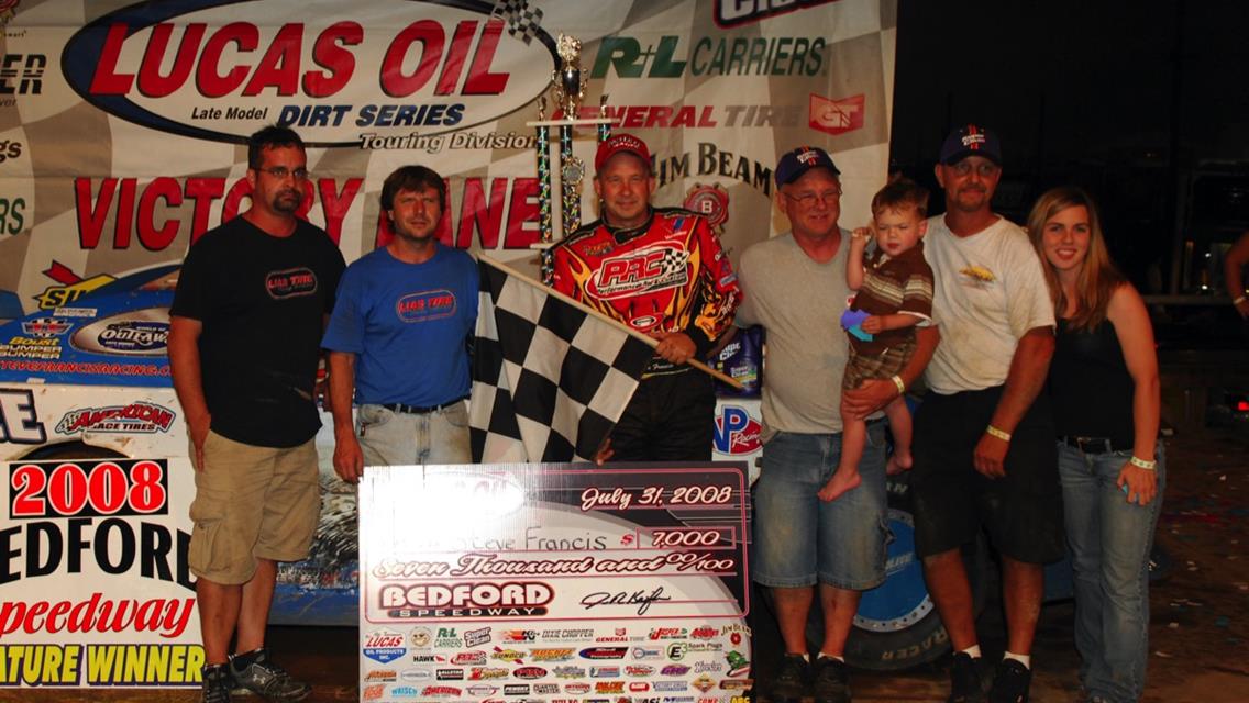 Steve Francis Wins Series Event at Bedford on Thursday Night