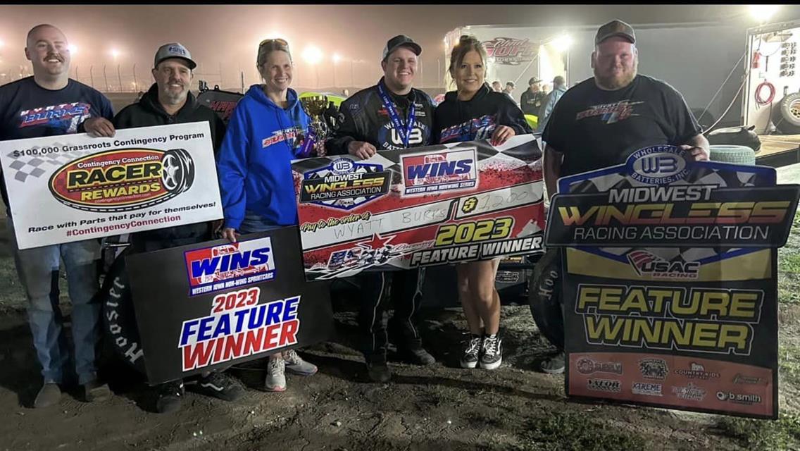 Burks High Sides to Victory at US 36!