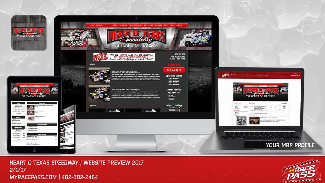 MyRacePass Creates Pro Platinum Package for Heart O’Texas Speedway