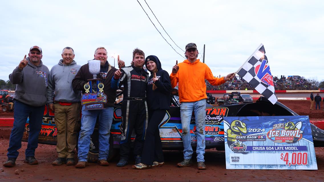 Talladega Short Track (Eastaboga, AL) - Crate Racin&#39; USA Winter Series – Ice Bowl – January 5th-6th, 2023. (Josh James Artwork)