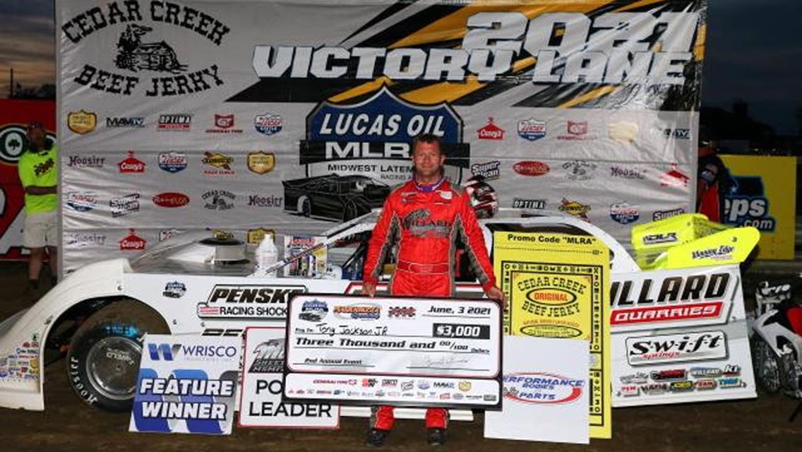 Tony Jackon Jr. Tops Lucas Oil MLRA Field at Maquoketa
