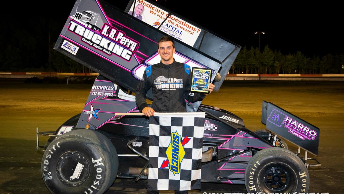 First Time in the First State! Dallas Schott Scores First Career URC Sprint Car Win at Delaware International
