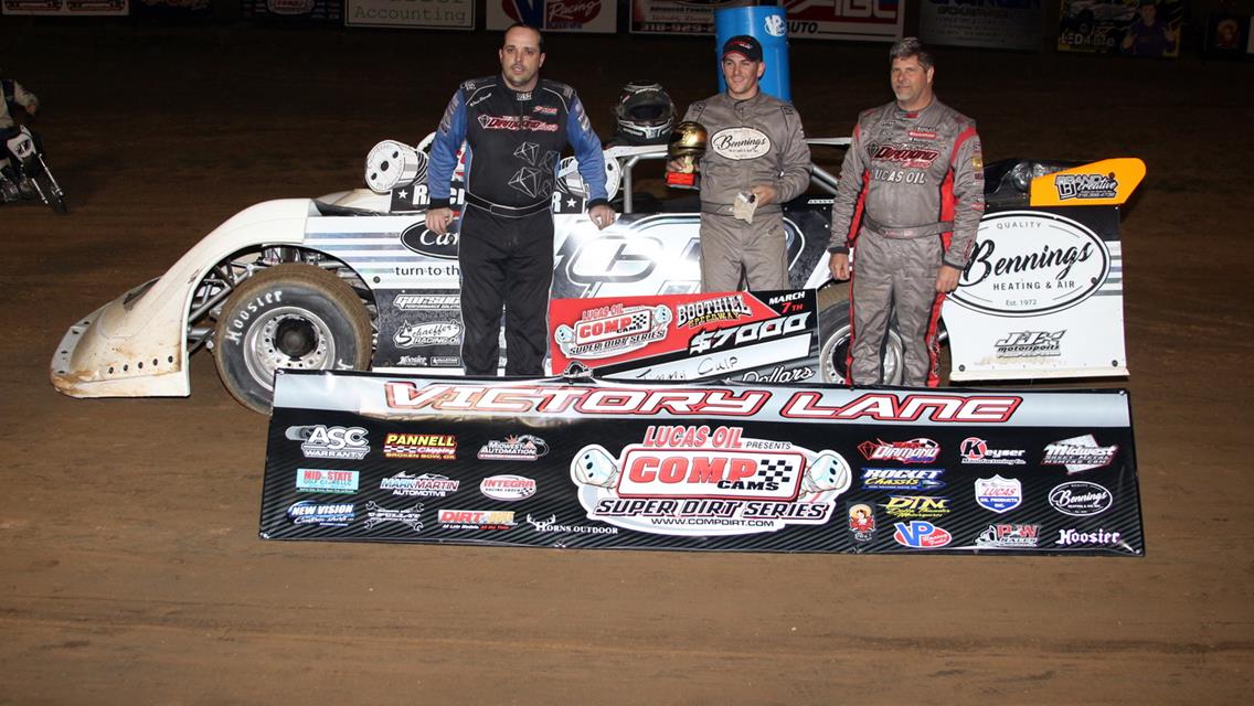 Timothy Culp Surges to CCSDS Ronny Adams Memorial Finale Win CCSDS Returns to Action on March 27-28 at Batesville and I-30 Speedway