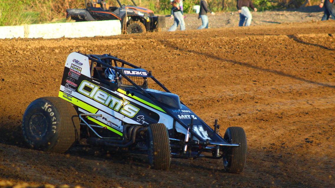 Wyatt Burks Captures First Career ASCS Elite Non-Wing Victory At Grayson County Speedway