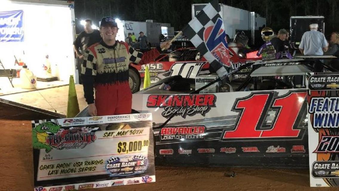 Skinner Wins Crate Racin&#39; USA Tri-County Thriller