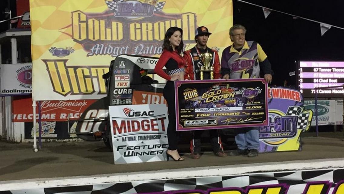 Thorson Wins 4th in a Row at Granite City; Cruises to Night #2 Gold Crown Victory
