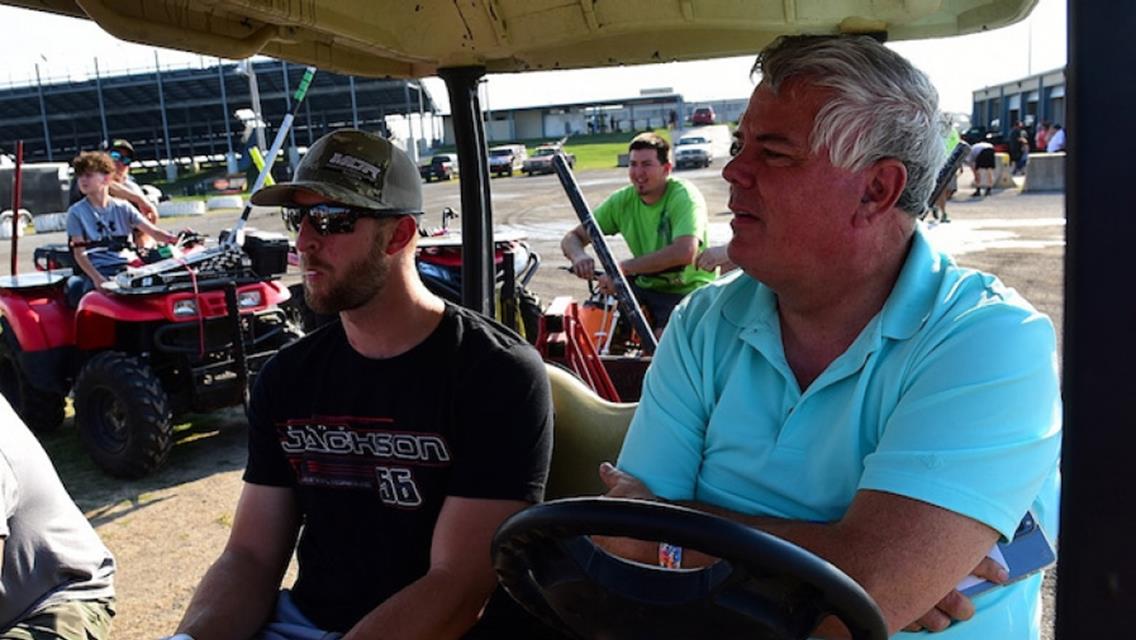 Hand burns sideline Oberkramer at Salina Highbanks Speedway