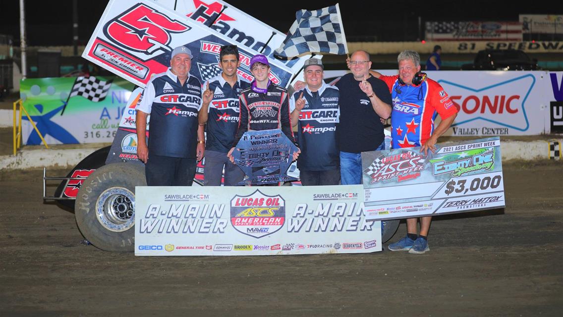Ryan Timms From 11th Wins At 81-Speedway With The Lucas Oil American Sprint Car Series